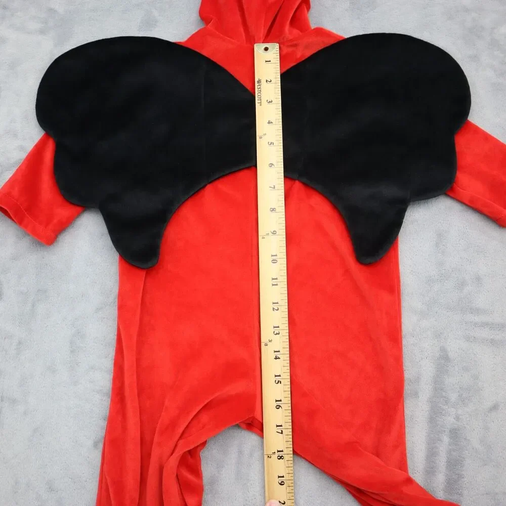 Devil Halloween Costume Kids Multicolor Long Sleeve Hooded Half Zip Outfit